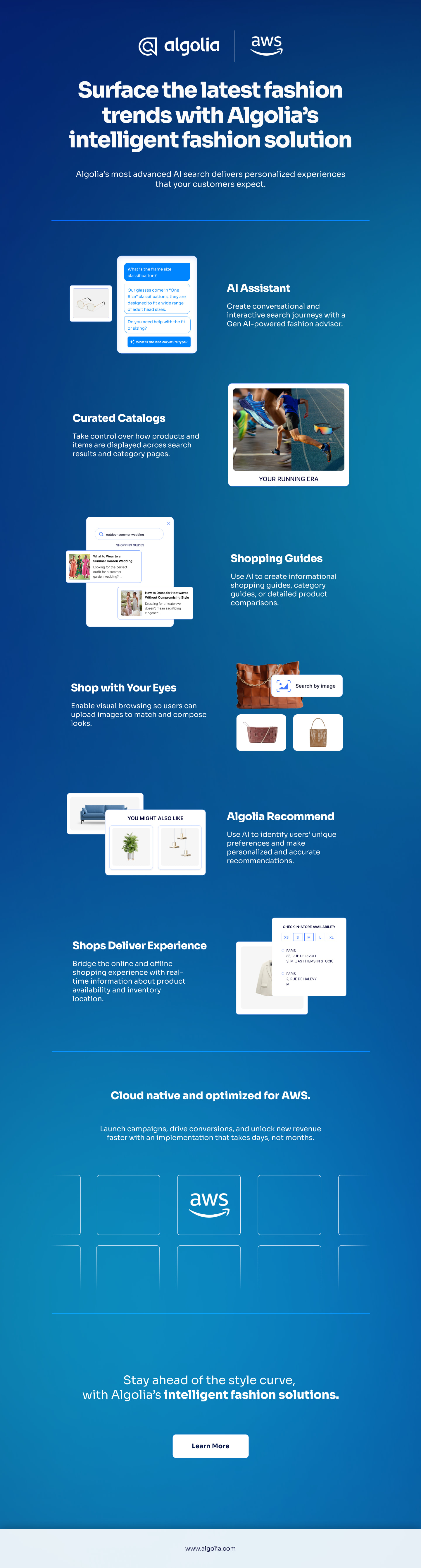 Transform fashion shopping with AWS and Algolia’s intelligent fashion solution