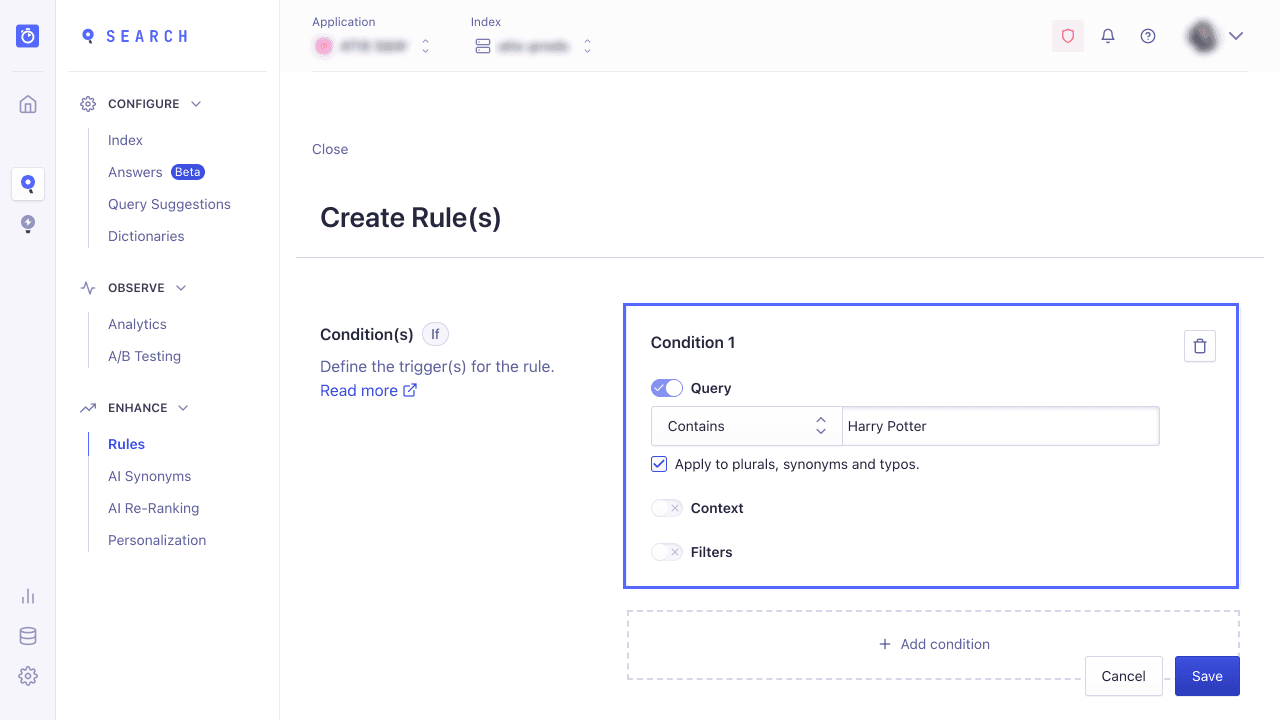 Create Rule