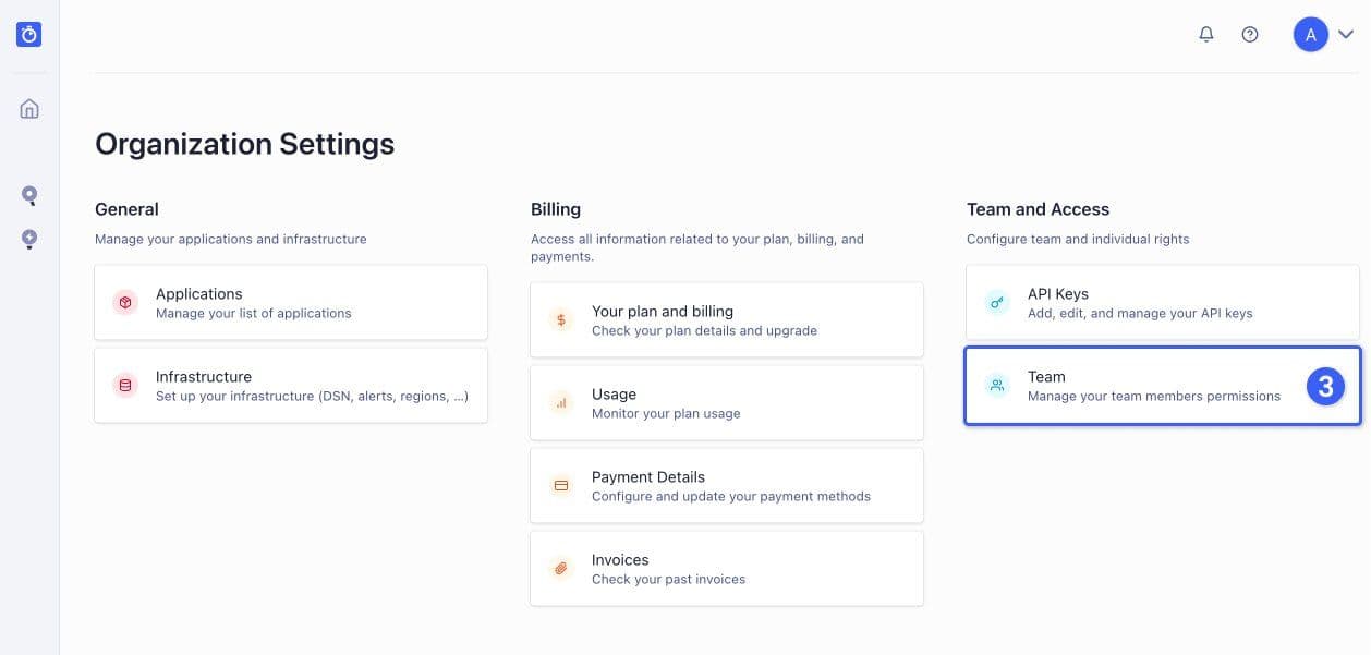 Organization settings
